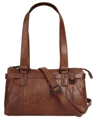 Spikes & Sparrow Henkeltasche SPIKES & SPARROW, Damen, Gr. B/H/T: 31cm x 17cm x 9cm onesize, braun (cognac), Leder, vintage, Taschen Henkeltasche, echt Leder