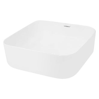 ECD Germany Lavabo cer&aacute;mica moderno cuadrado pila lavamano com&uacute;n aseo ba&ntilde;o