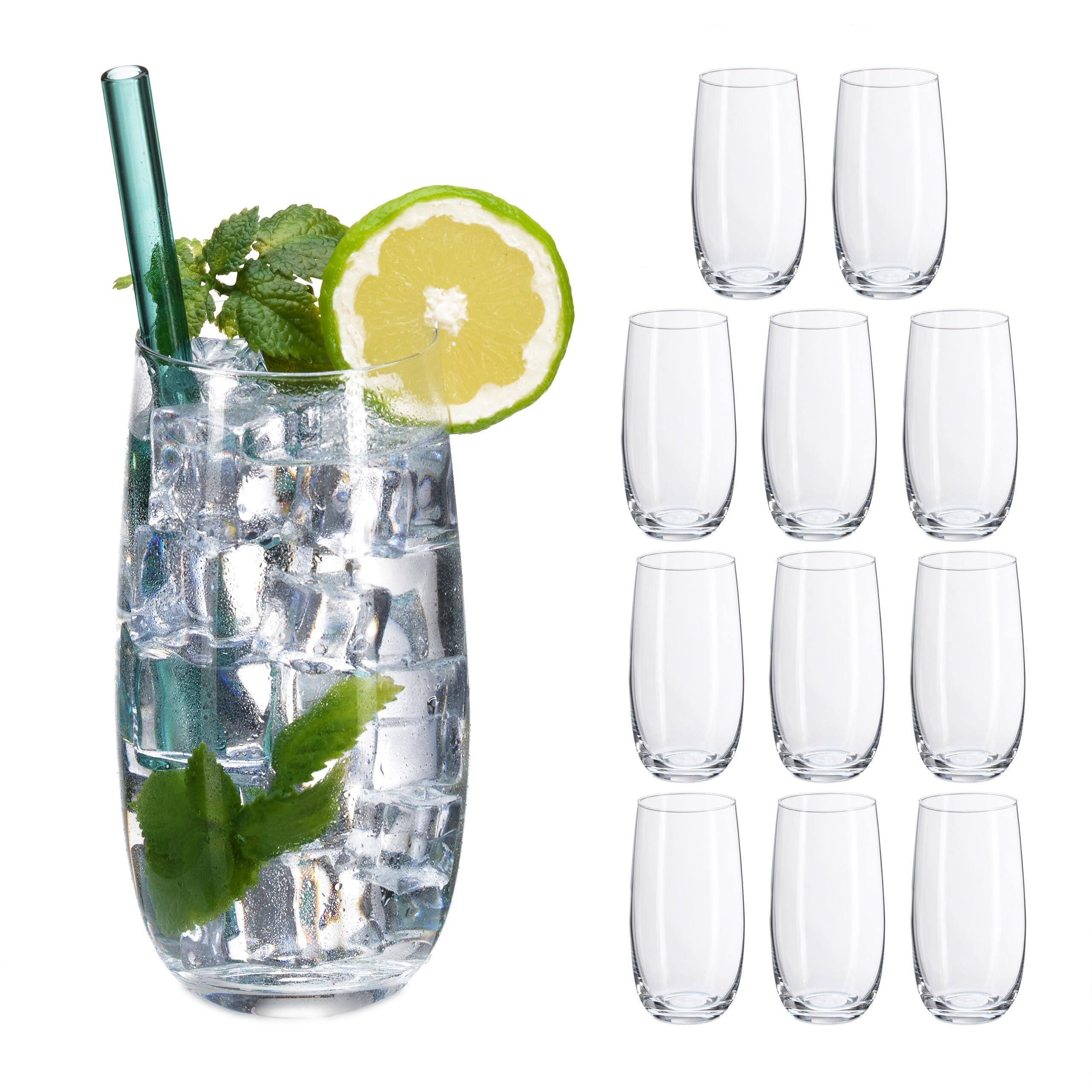 Relaxdays Trinkglser 4er Set, Kaktus-Motiv, Deckel & Strohhalm, 450 ml  Skala, Glasbecher Kinder, Saftglas, transparent ab 19,99  - auf Stylight