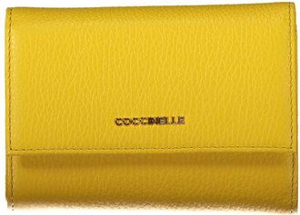 Coccinelle Womens Key Case E4 T100 Yellow - Gold Leather - One Size