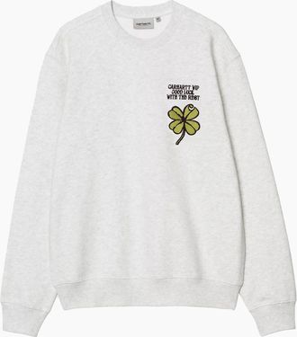 Carhartt Work in Progress Mens Carhartt WIP Clover Sweatshirt Ash Heather - Grey - Size: 42