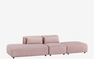 Sklum Sof&aacute; Modular De 2 Piezas Con Div&aacute;n Izquierdo Y Puff Fogler Sklum