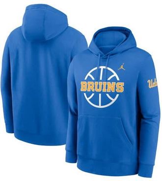 Jordan Brand Mens Jordan Brand Blue UCLA Bruins Basketball Icon Club Fleece Pullover Hoodie at Nordstrom, Size Xx-Large