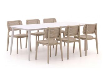 Forza Furniture Forza Xitta/Sora 220cm dining tuinset 7-delig