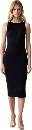 Elisabetta Franchi Abito Midi Lavorato a Maglia - - Dresses - Donna - Nero - M