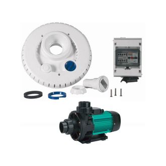 ESPA Kit pompa 44m3 / h + frontale + quadro elettrico per il nuoto controcorrente - ncr2 wiper3 300 mono Espa