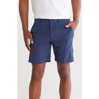 Vintage 1946 Heathered Flat Front Shorts in Heather Navy at Nordstrom Rack, Size 34