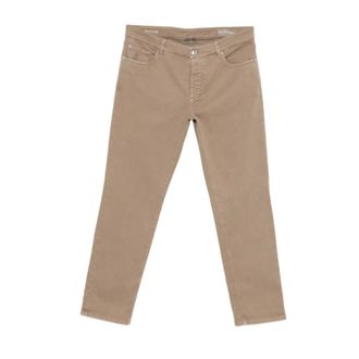 Brunello Cucinelli Brunello Cucinelli, Straight Jeans, male, Brown, Size: L Five-pocket Jeans