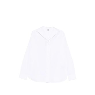 Toteme V-neck Classic Collar Shirt