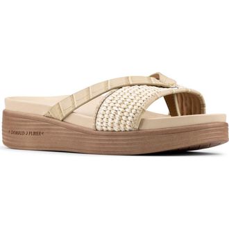 Donald J Pliner Gyer Platform Wedge Sandal in Almond at Nordstrom Rack, Size 6.5