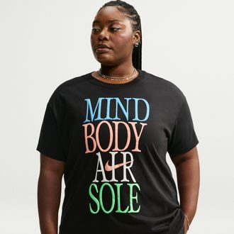 Nike Womens Nike Sportswear Classic Oversized T-Shirt (Plus Size) in Black | IM6401-010