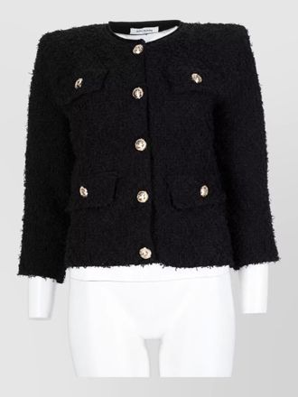 Balmain double-breasted tweed cropped jacket