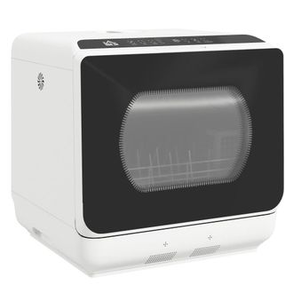 HOMCOM Mini lavavajillas 45x44x45.8 cm blanco