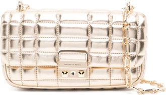 Michael Kors Gouden Schoudertas - Dames - Schoudertassen - Geel - ONE Size - Leer - Tassen