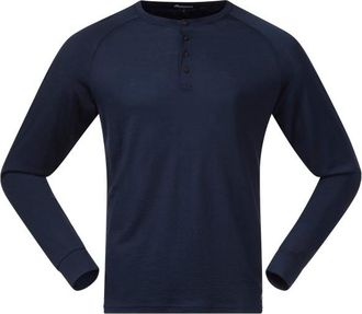 Bergans Lysebu Wool Henley Longsleeve f&uuml;r Herren | blau