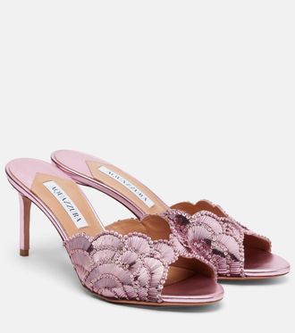 Aquazzura Mules Ce Soir con lentejuelas