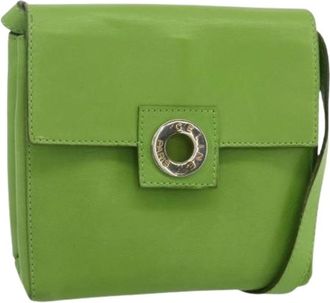 Celine Pre-owned Vintage Cross Body Bag - Dames - Vintage Schoudertas - Groen - ONE Size - Leer - Vintage