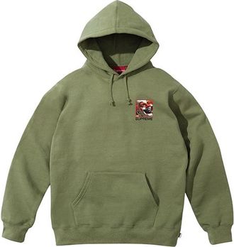 SUPREME x Butthole Surfers Hooded Sweatshirt Olive Green Yellow SUP-SS21-844