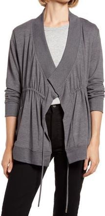 AllSaints Gina Drape Jacket in Acid Washed Black at Nordstrom Rack, Size 6