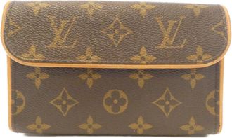 Louis Vuitton Marron Coated Canvas Fanny Pack Pochette (Pre-Owned)