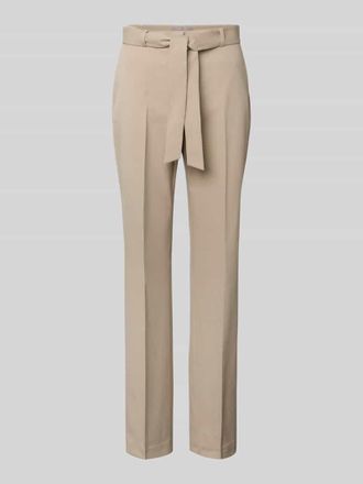 Christian Berg Straight Fit Anzughose mit Viskose-Anteil und Taillenband in Sand, Gr&ouml;&szlig;e 38