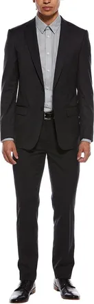 Zanetti 2pc Wool Suit with Flat Front Pant