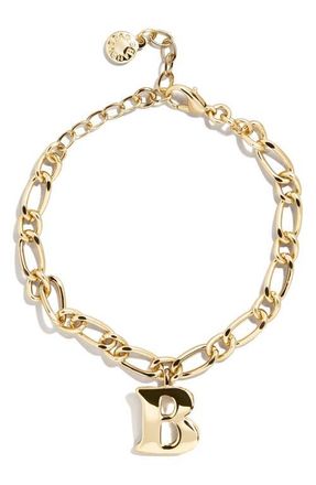 BaubleBar Annika Initial Bracelet in Gold - B at Nordstrom