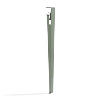 Tiptoe Tisch- und Schreibtischbein H 75 cm, eukalyptus grau