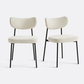 La Redoute Interieurs Set van 2 stoelen met structuurstof, Albane