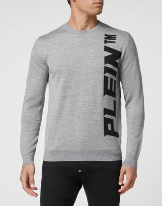 Philipp Plein Pullover Round Neck Men in Grey at Nordstrom, Size Xxx-Large