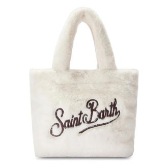 MC2 Saint Barth Handbags, female, White, Size: ONE SIZE Colette Soft Fur Handbag