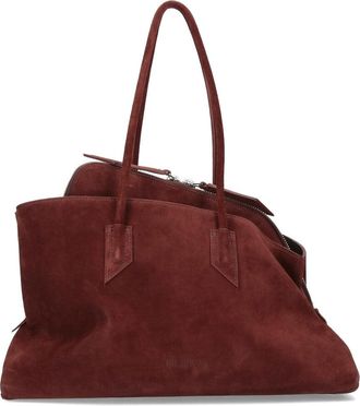 The Attico Soft Suede Slouchy Bag with Dual Top Handles