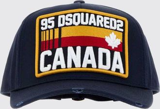 Dsquared2 Cappello da baseball in cotone con logo ricamato e cinturino regolabile