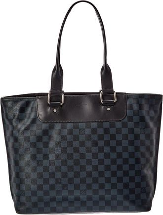 Louis Vuitton Grey Damier Cobalt Canvas Cabas Voyage (Authentic Pre-Loved)