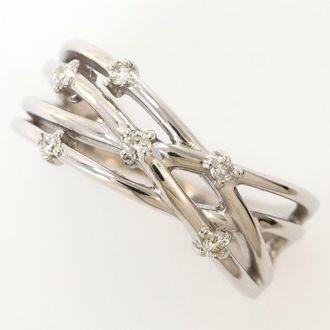 C&A White Gold White Gold (18K) Band Ring (Pre-Owned)