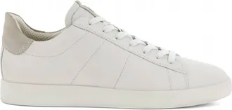 Ecco Mens Street Lite Sneaker In White/gravel
