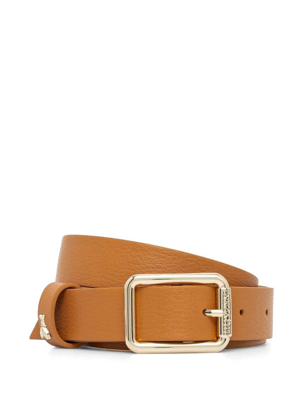 Patrizia Pepe Beige Genuine Leather Wide Waist Metal Buckle  display picture 3
