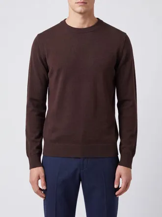 Paolo Pecora Maglia girocollo in misto lana e cashmere a maniche lunghe