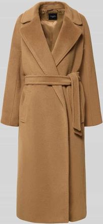Max Mara Regular Fit Mantel aus Woll-Alpaka-Mix mit Mohair-Anteil Modell TEMPERA in Camel, Gr&ouml;&szlig;e 42
