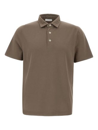 Diktat short sleeve polo shirt - Brown