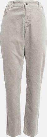 Emporio Armani Beige Corduroy High Rise Skinny Jeans L Waist