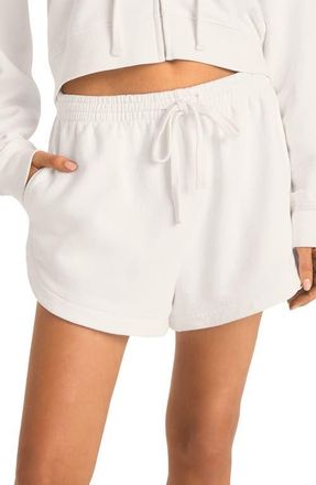 Vitamin A Dawn Cotton Drawstring Shorts in White at Nordstrom, Size Medium