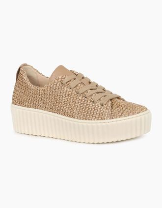 Gabor Womens Daria Womens Trainers - Sand Raffia - Size: 5.5