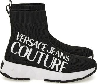 Versace Jeans Couture Gebreide Sneakers - Dames - Sneakers - Zwart - 36 EU - Schoenen