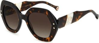 Carolina Herrera Dames, Accessoires, Bruin, Maat: 52 MM