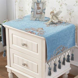 OEM Funda De Tela Sencilla Para Mesita De Noche, Toalla, Coj&iacute;n, Tela Moderna Universal Para Dormitorio, Armario, Mantel, Coj&iacute;n (4090 Cm, Azul Claro)