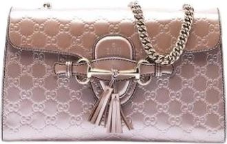 Gucci Pre-owned Emily - Dames - Vintage Schoudertas - Roze - ONE Size - Leer - Vintage