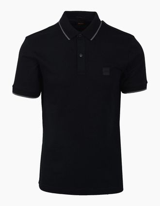 HUGO BOSS Mens Boss Orange PASSERTIP POLO BLACK - Size: 38
