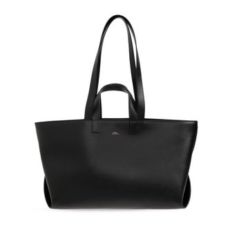 A.P.C. Tote Bags, female, Black, Size: ONE SIZE Le Drummer Shopper Bag