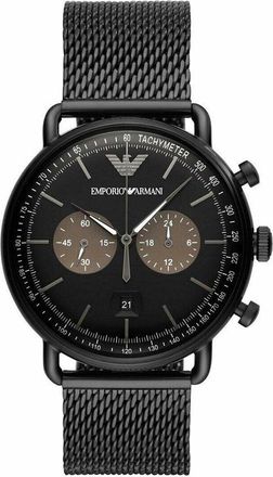 Emporio Armani AR11142 heren zwarte roestvrijstalen horloge